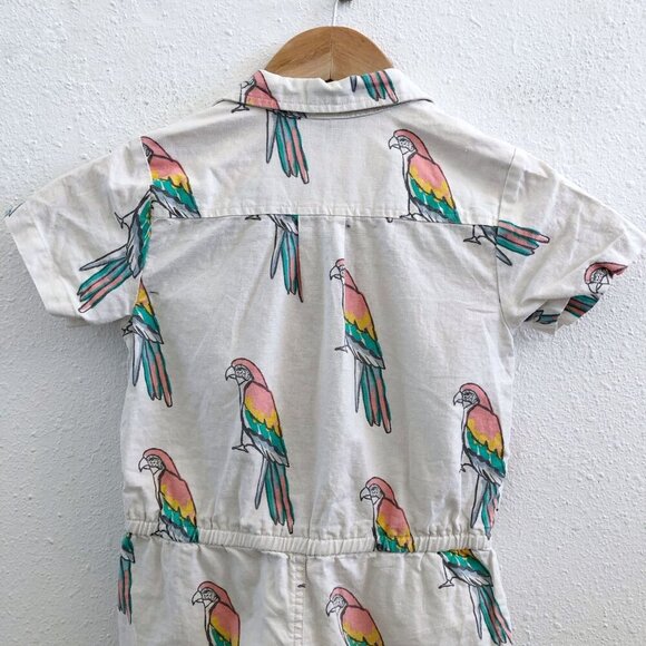 TEA COLLECTION Linen/ Cotton Blend Zipped Romper Size 5 - Picture 3 of 9